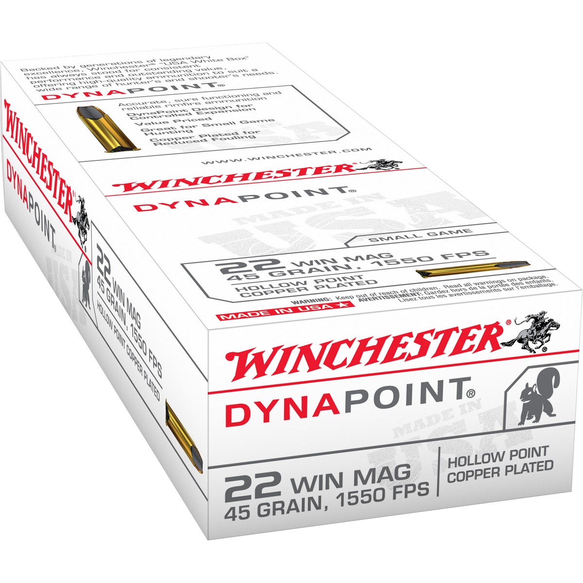 chester 22 WMR 45 Gr Dynapoint Ammo